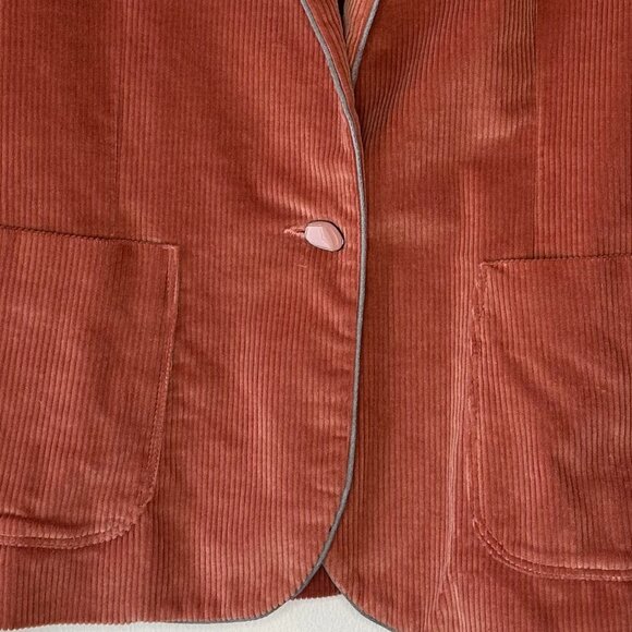 Salmon Corduroy Jacket - Picture 4 of 9